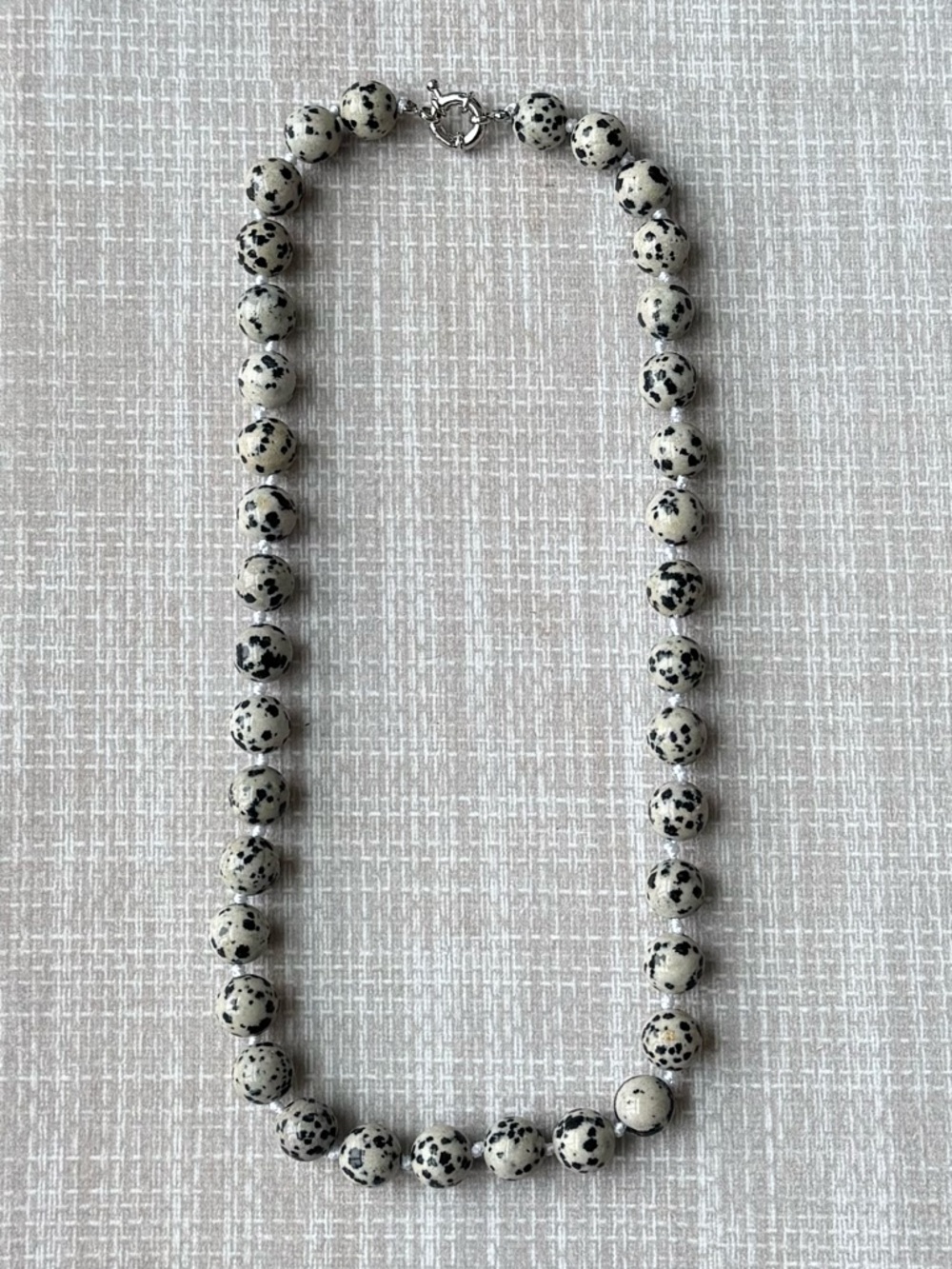 NWOT Tuckernuck Dalmatian Jasper Necklace